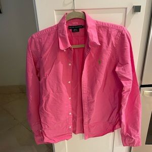 - - Ralph Lauren , women's long sleeved top , color pink (coral), size 8 s…